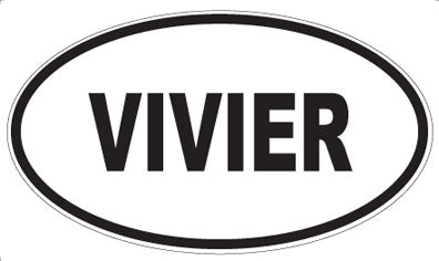 VIVIER - Oval Sticker