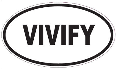 VIVIFY - Oval Sticker