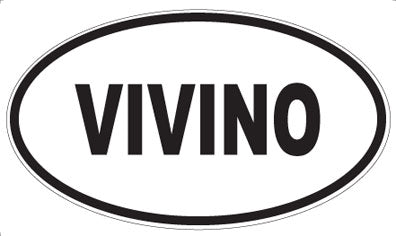 VIVINO - Oval Sticker