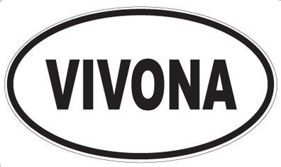 VIVONA - Oval Sticker