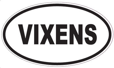 VIXENS - Oval Sticker