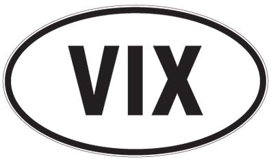 VIX - 3 Letter Initials Oval Magnet