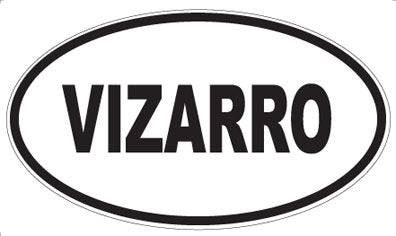 VIZARRO - Oval Sticker