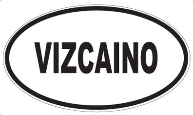 VIZCAINO - Oval Sticker