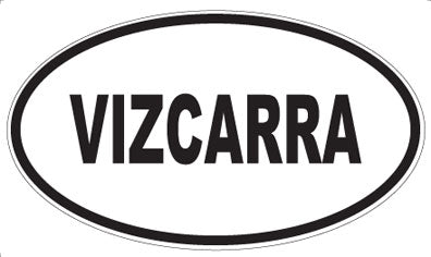 VIZCARRA - Oval Sticker