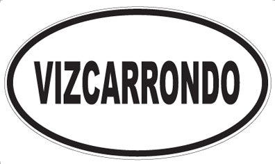 VIZCARRONDO - Oval Sticker