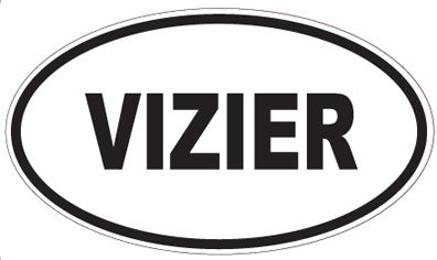 VIZIER - Oval Sticker