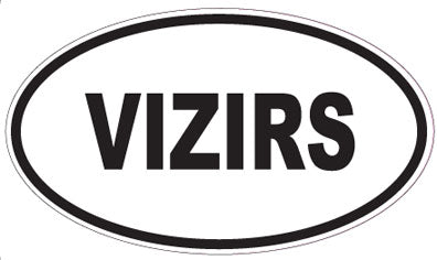 VIZIRS - Oval Sticker