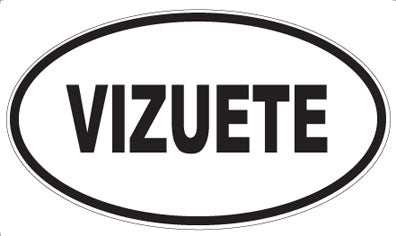 VIZUETE - Oval Sticker