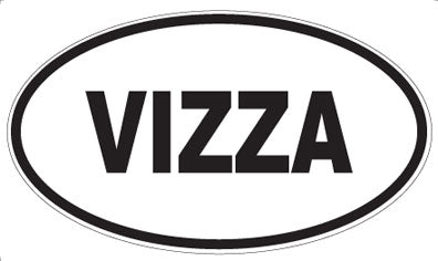 VIZZA - Oval Sticker