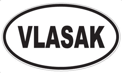 VLASAK - Oval Sticker