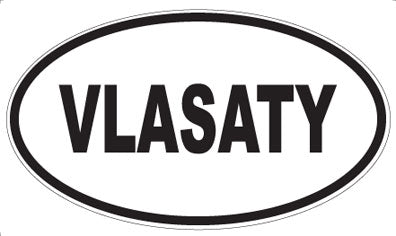 VLASATY - Oval Sticker