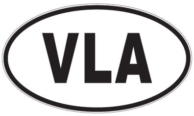 VLA - 3 Letter Initials Oval Magnet