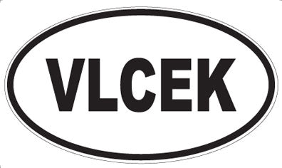VLCEK - Oval Sticker