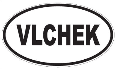 VLCHEK - Oval Sticker