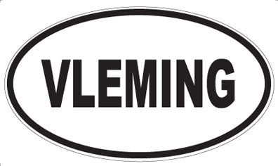 VLEMING - Oval Sticker