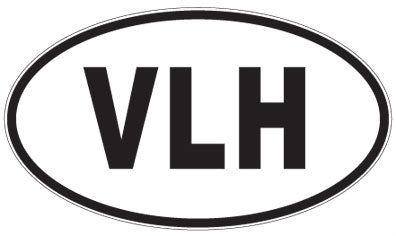 VLH - 3 Letter Initials Oval Magnet