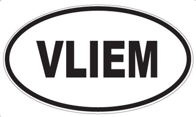 VLIEM - Oval Sticker