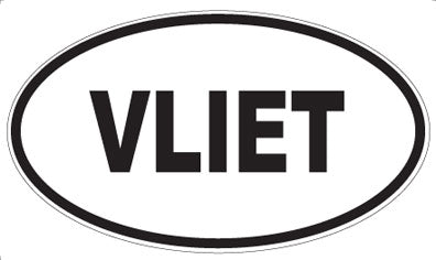 VLIET - Oval Sticker