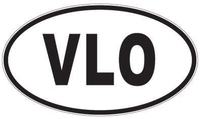 VLO - 3 Letter Initials Oval Magnet