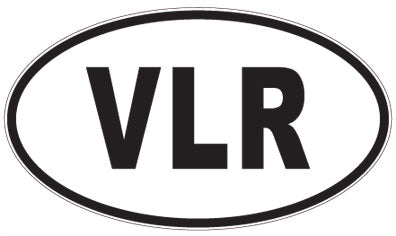 VLR - 3 Letter Initials Oval Magnet