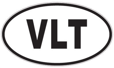 VLT - 3 Letter Initials Oval Magnet
