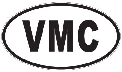 VMC - 3 Letter Initials Oval Magnet