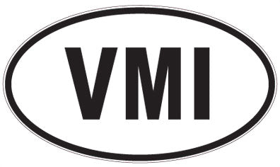 VMI - 3 Letter Initials Oval Magnet