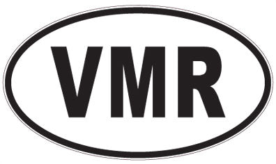 VMR - 3 Letter Initials Oval Magnet