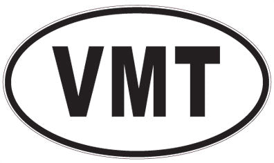 VMT - 3 Letter Initials Oval Magnet