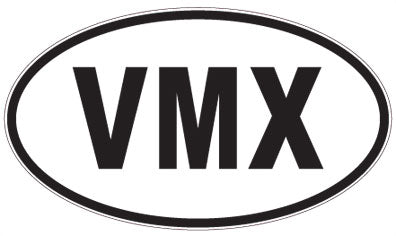 VMX - 3 Letter Initials Oval Magnet