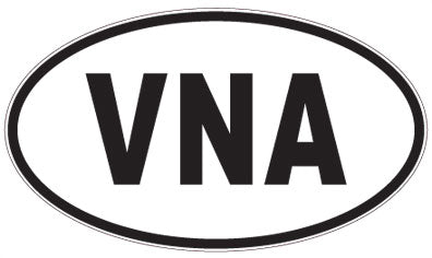 VNA - 3 Letter Initials Oval Magnet