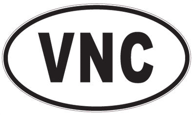 VNC - 3 Letter Initials Oval Magnet