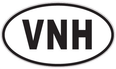 VNH - 3 Letter Initials Oval Magnet