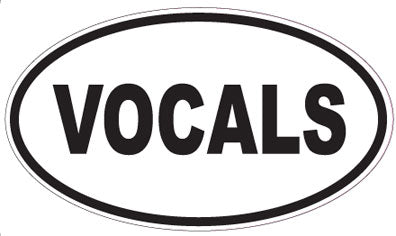 VOCALS - Oval Sticker
