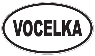 VOCELKA - Oval Sticker
