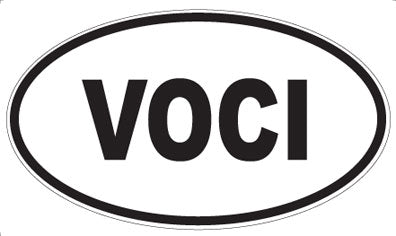VOCI - Oval Sticker