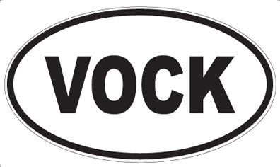 VOCK - Oval Sticker