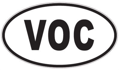 VOC - 3 Letter Initials Oval Magnet