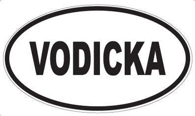 VODICKA - Oval Sticker