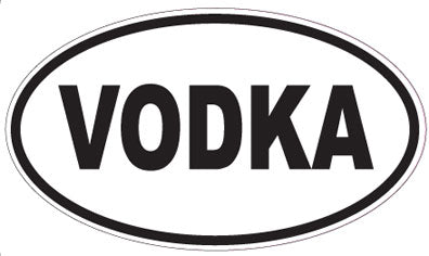 VODKA - Oval Sticker