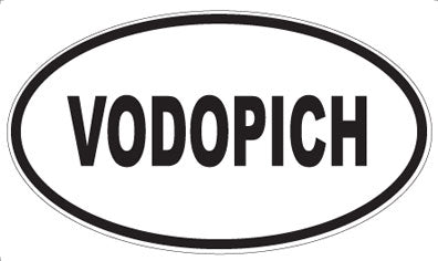 VODOPICH - Oval Sticker