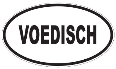 VOEDISCH - Oval Sticker
