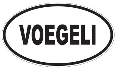 VOEGELI - Oval Sticker
