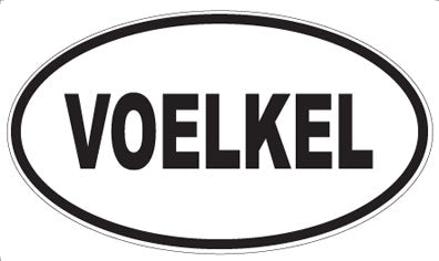 VOELKEL - Oval Sticker