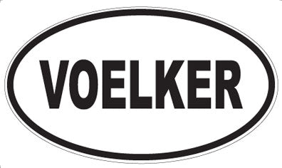VOELKER - Oval Sticker