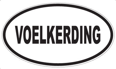 VOELKERDING - Oval Sticker