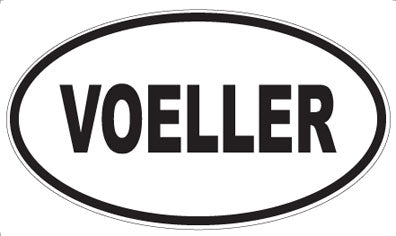 VOELLER - Oval Sticker