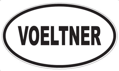VOELTNER - Oval Sticker