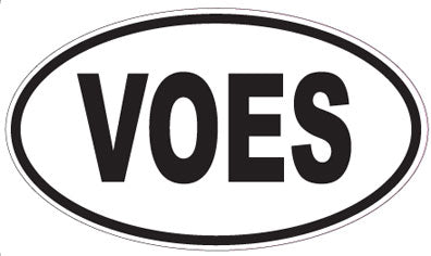 VOES - Oval Sticker